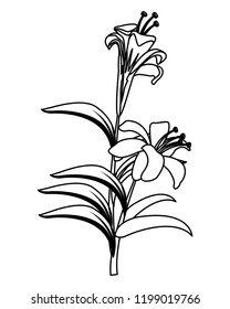 Flowers with leaves