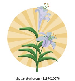 Flowers with leaves