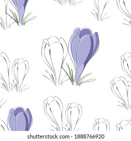 Flowers with leaves background.Spring illustration.