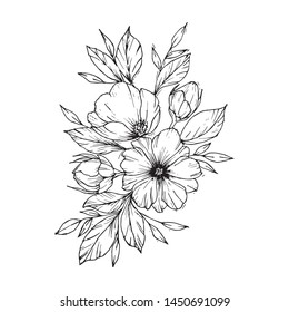 Flower tatoo Royalty Free Stock SVG Vector