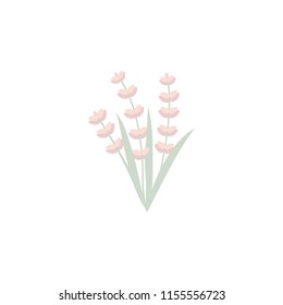 flowers with leaves. Element of flower for mobile concept and web apps. Colored flowers with leaves can be used for web and mobile