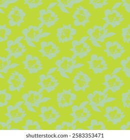 Flowers and Leaves high quality textures pattern and seamless