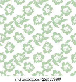 Flowers and Leaves high quality textures pattern and seamless