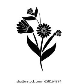 flowers and leaves icon