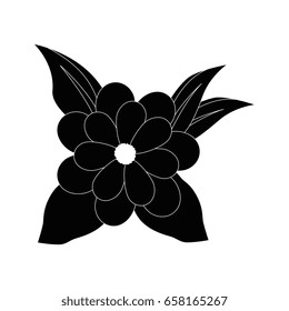 flowers and leaves icon