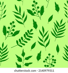 flores y hojas dibujadas a mano sin fisuras. vector, minimalismo, escandinavo, monocromo, colores de moda 2022. plantas abstractas simples. papel pintado, papel de embalaje, textiles, fondo.