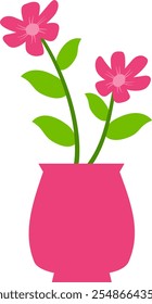 flowers leaves stems in a pot beautiful nature plant garden
