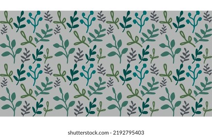 Flowers Leaves vector Repeated pattern design for allover print, Background textile febric print 