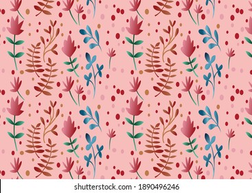 flowers and leaves wallpaer . vector ilustration.