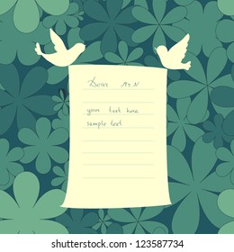 flowers letter