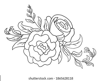 Flowers Line Arts.  You use on greeting card, frame, shopping bags, wall art, wedding invitation, decorations, and t-shirts
