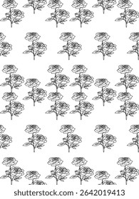 Flowers, Lines, Coloring, Nature, Exercises, Drawing, Black, White, Leaves, Bouquet, Clip Art, Vector, Fresh, Practice Drawing,