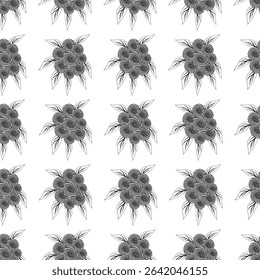 Flowers, Lines, Coloring, Nature, Exercises, Drawing, Black, White, Leaves, Bouquet, Clip Art, Vector, Fresh, Practice Drawing,