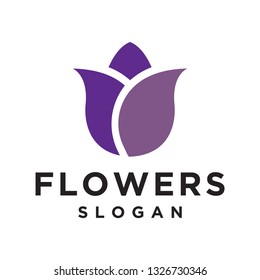 Flowers Logo abstract Salon Beauty Spa brand Cosmetics Linear style