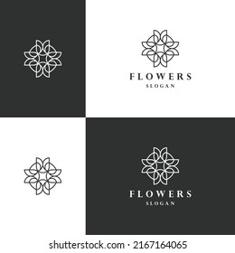 Blumen Logo Symbol flache Design-Vorlage 
