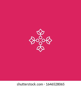 Blumen Logo Symbol Vorlage Design in Vektorillustration Illustration.