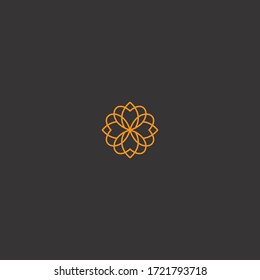 Flores diseño de plantilla de icono de logotipo en ilustración vectorial y logotipo