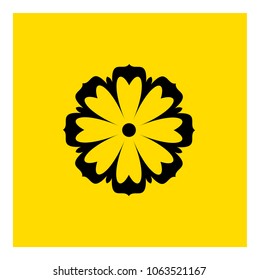 flowers logo. icon vector
