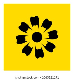 flowers logo. icon vector