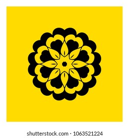 flowers logo. icon vector