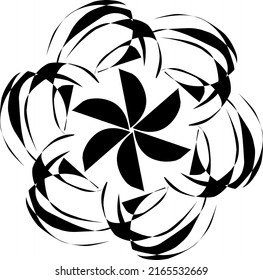Flowers logo idea simple with white background