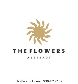 Blumen-Logo-Vorlage Vektorgrafik-Design