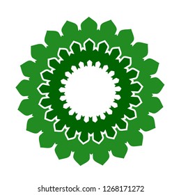 flowers logo with unique character