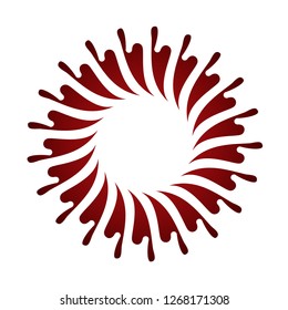 flowers logo with unique character