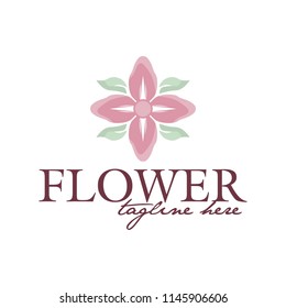 Flowers logo vector