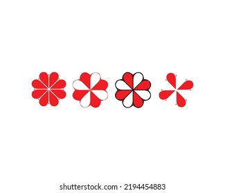 Flowers Logos Element icon Elegant