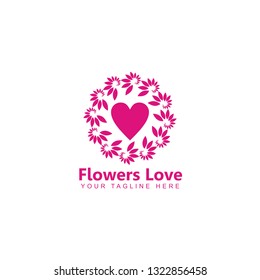 Flowers Love Logo Design Inspiration