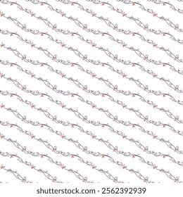 Flowers And Love Seamless Vector Pattern Design