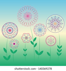 flowers in the meadow