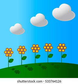 flowers in the meadow