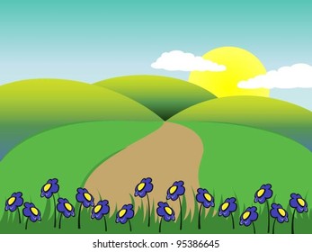 flowers in the meadow