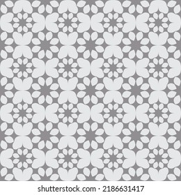 flowers monochrome seamless pattern vector image