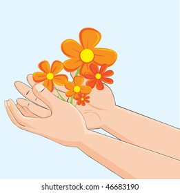 Flowers in my Hands
