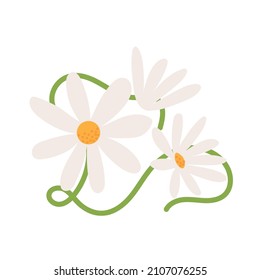 flowers nature decoration icon flat