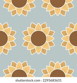 Flowers nature spring and summer background vector design