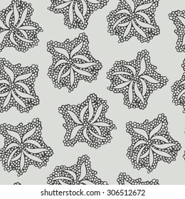 Flowers on a background of bubbles.