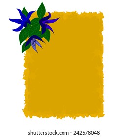 flowers on a background of old paper