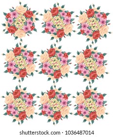 
Flowers on a background, vector