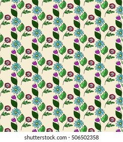 Flowers on a beige background.