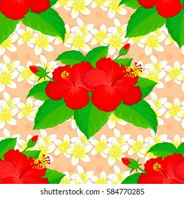 Flowers on beige background.