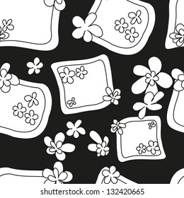 flowers on a black background with