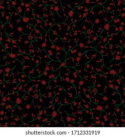 Flowers on a black background