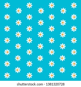 flowers on blue background. vector. illustration.