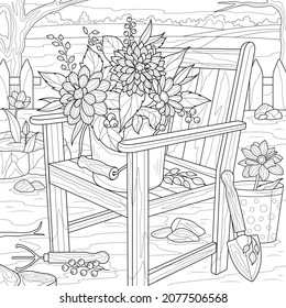 3,435 Garden chair drawing Images, Stock Photos & Vectors | Shutterstock