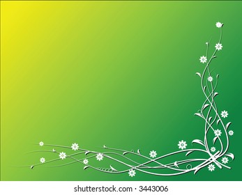 Flowers on fresh background