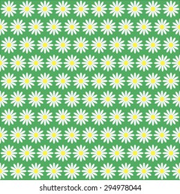 Flowers on green background. Vector